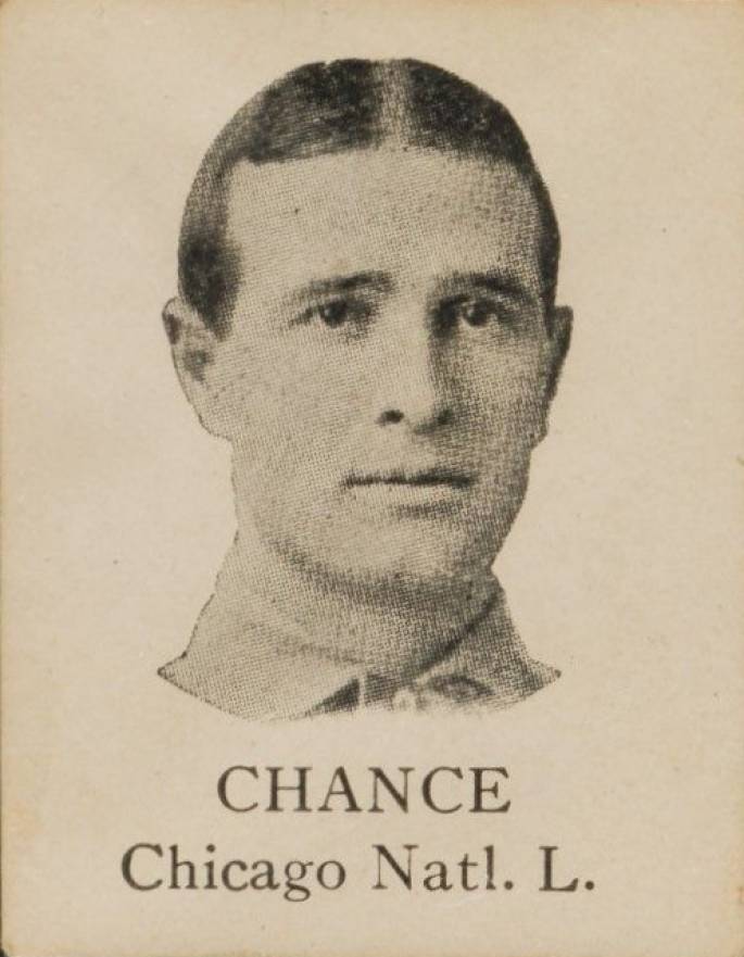 1909 Colgan's Chips Square Proofs Frank Chance # Baseball Card