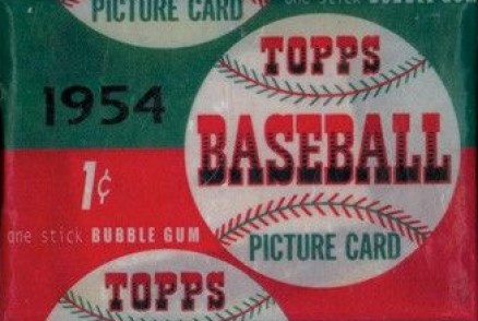 1954 Topps Wax Pack #WP Baseball Card