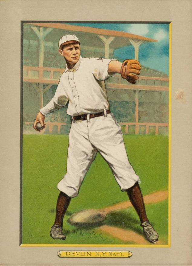 1911 Turkey Reds DEVLIN, N.Y. Nat'L #10 Baseball Card