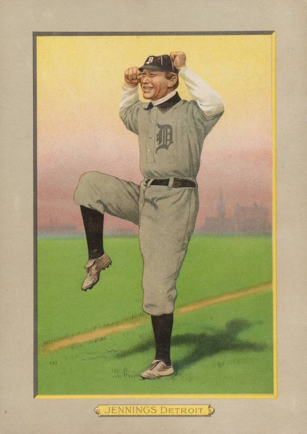 1911 Turkey Reds JENNINGS, Detroit #18 Baseball Card