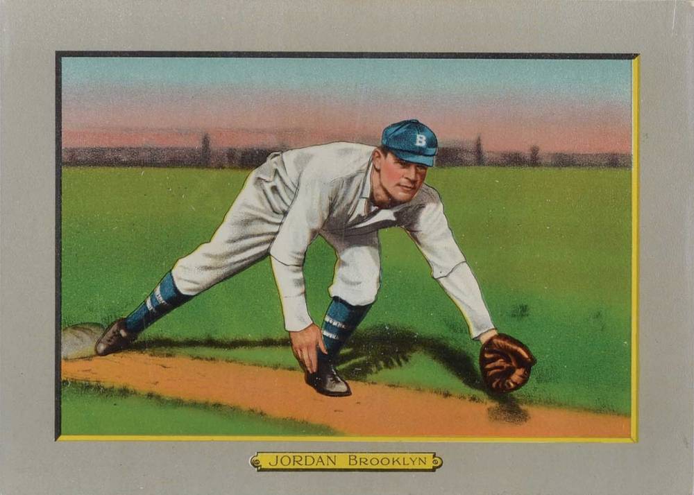 1911 Turkey Reds JORDAN, Brooklyn #20 Baseball Card