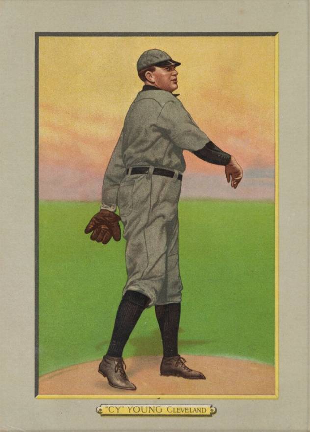 1911 Turkey Reds "CY" YOUNG, Cleveland #42 Baseball Card