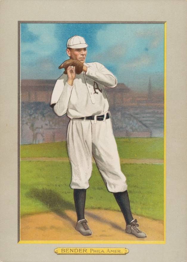 1911 Turkey Reds BENDER, Phila. Amer. #80 Baseball Card