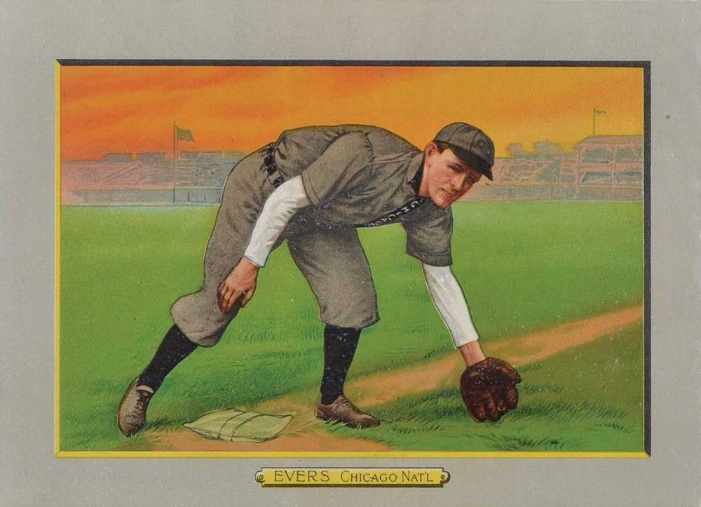 1911 Turkey Reds EVERS, Chicago Nat'L #16 Baseball Card