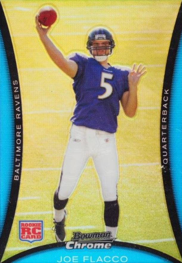 2008 Bowman Chrome Joe Flacco #BC61 Football Card