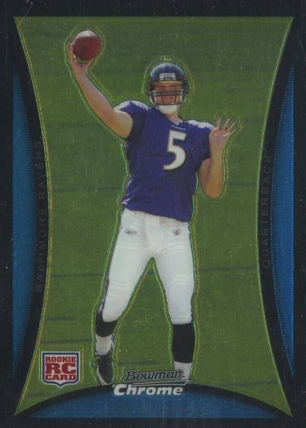 2008 Bowman Chrome Joe Flacco #BC61 Football Card