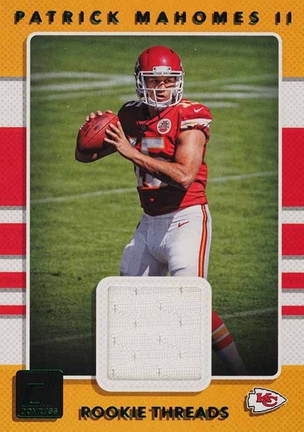 2017 Panini Donruss Rookie Threads Patrick Mahomes II #7 Football Card