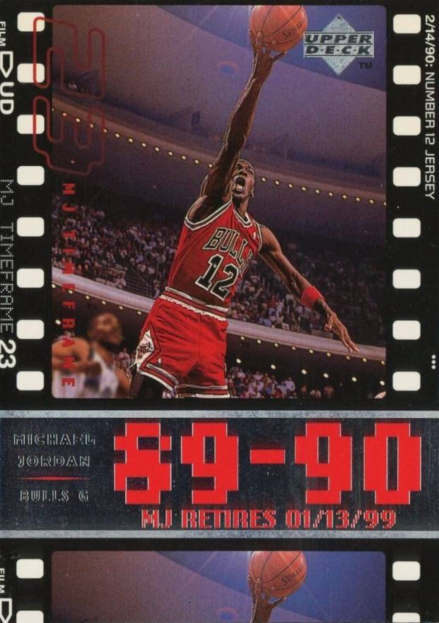 1999 Upper Deck Michael Jordan Retires Jumbo Michael Jordan #6 Basketball Card