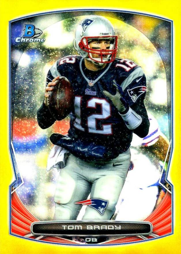 2014 Bowman Chrome  Tom Brady #28 Football Card