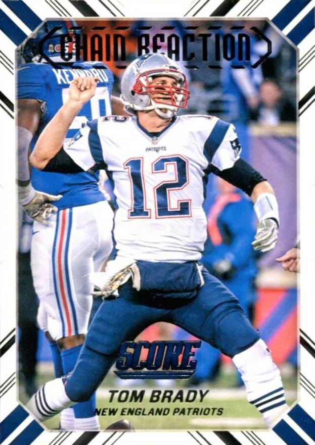 2016 Panini Score Chain Reaction Tom Brady #3 Football Card