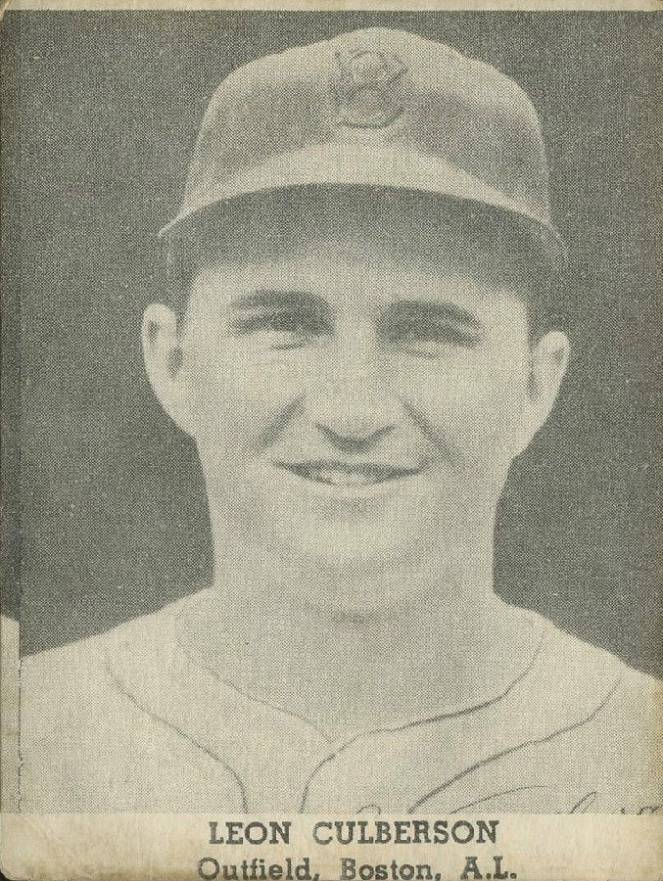 1947 Tip Top Bread Leon Culberson # Baseball Card