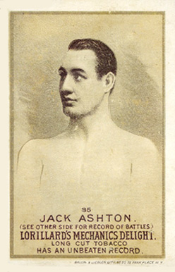 1887 Lorillard's Mechanic's Delight Prizefighters Jack Aston #35 Other Sports Card