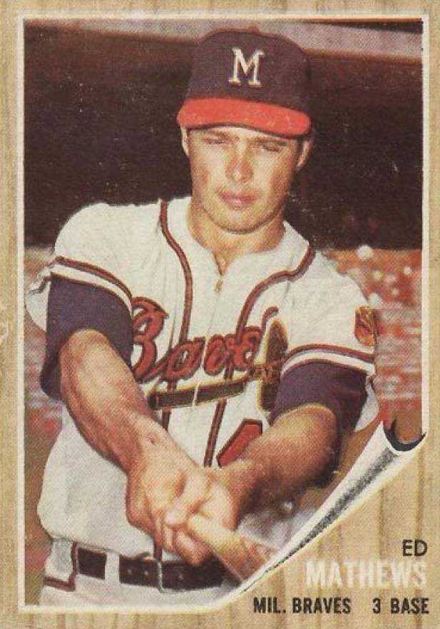 1962 Venezuela Topps Eddie Mathews #30 Baseball Card