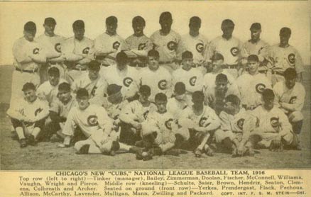 1909 Max Stein Postcards Chicago's New Cubs # Baseball Card