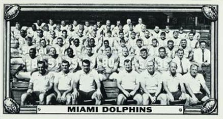 1968 Topps Test Teams Miami Dolphins #4 Football Card