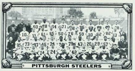 1968 Topps Test Teams Pittsburgh Steelers #5 Football Card