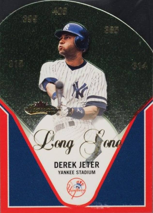 2000 Fleer Showcase Long Gone Derek Jeter #2 Baseball Card