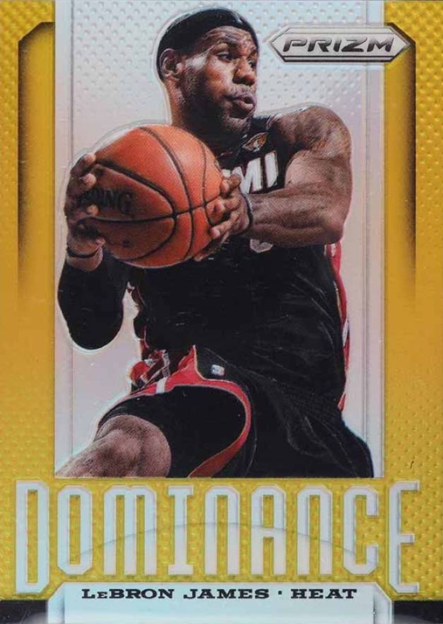 2013 Panini Prizm Dominance LeBron James #1 Basketball Card