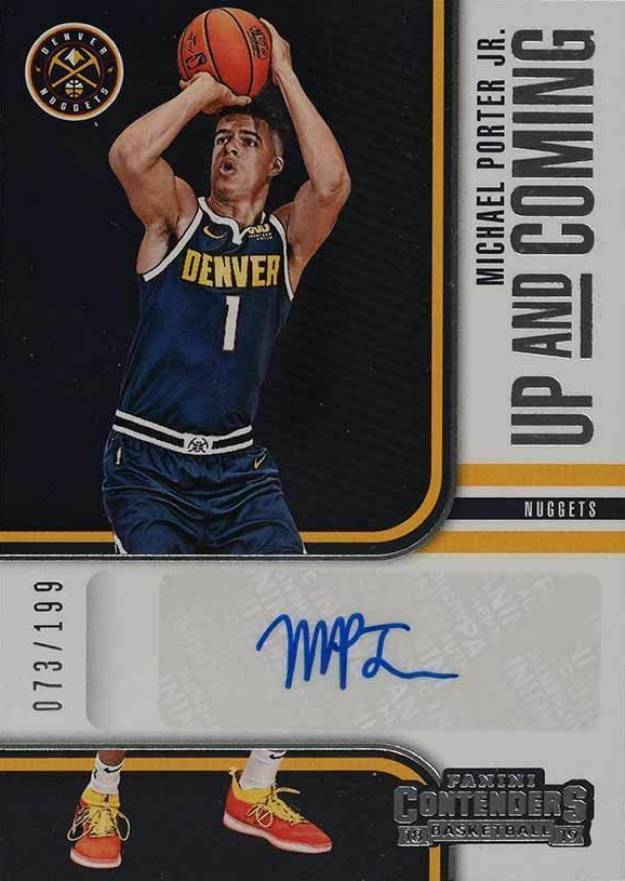 2018 Panini Contenders Up & Coming Autographs Michael Porter Jr. #UCMPJ Basketball Card