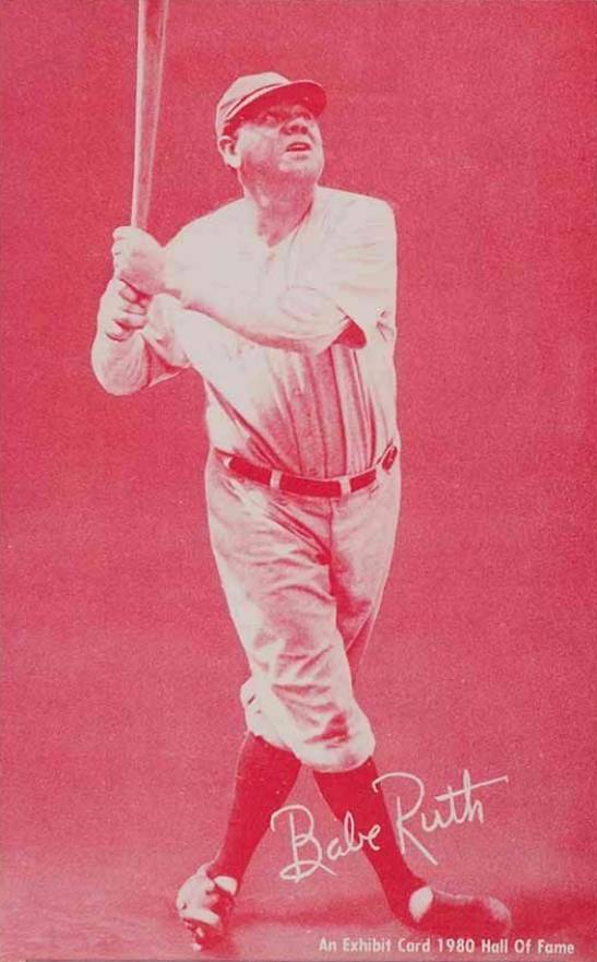 1980 Hall of Fame Exhibits Babe Ruth # Baseball Card