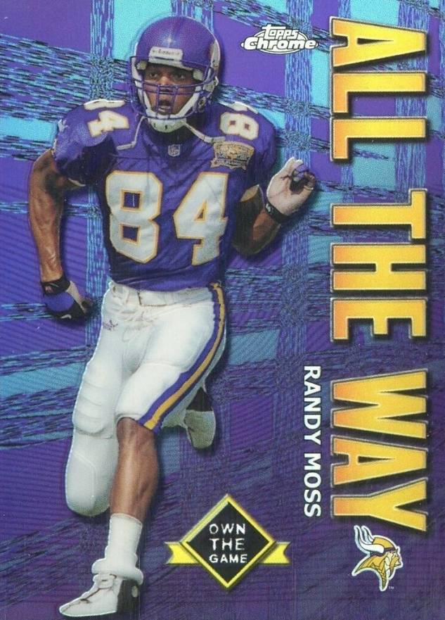 2001 Topps Chrome Own the Game Randy Moss #AW5 Football Card