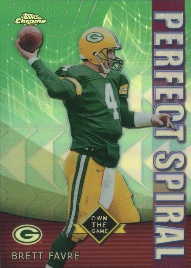 2001 Topps Chrome Own the Game Brett Favre #PS5 Football Card