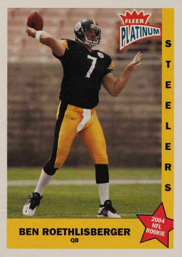 2004 Fleer Platinum Ben Roethlisberger #137 Football Card