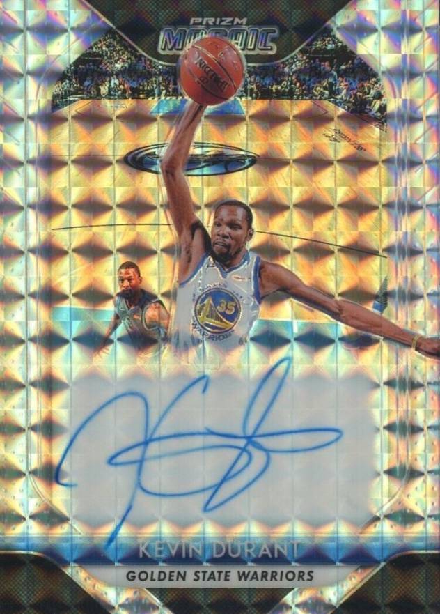 2018 Panini Prizm Mosaic Autographs Kevin Durant #MOKD Basketball Card