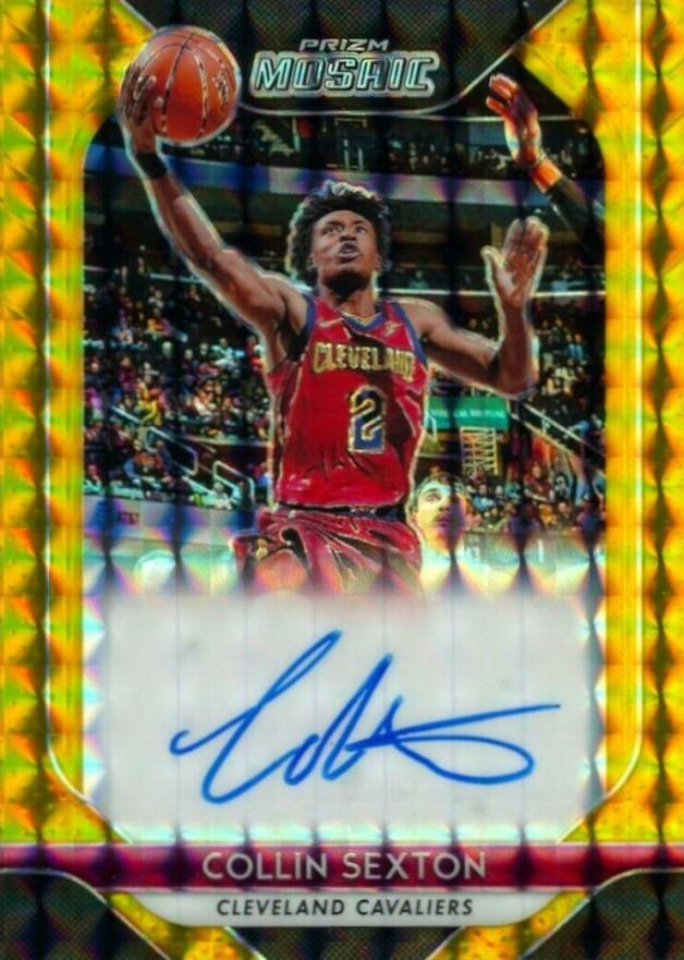 2018 Panini Prizm Mosaic Autographs Collin Sexton #MOCS Basketball Card