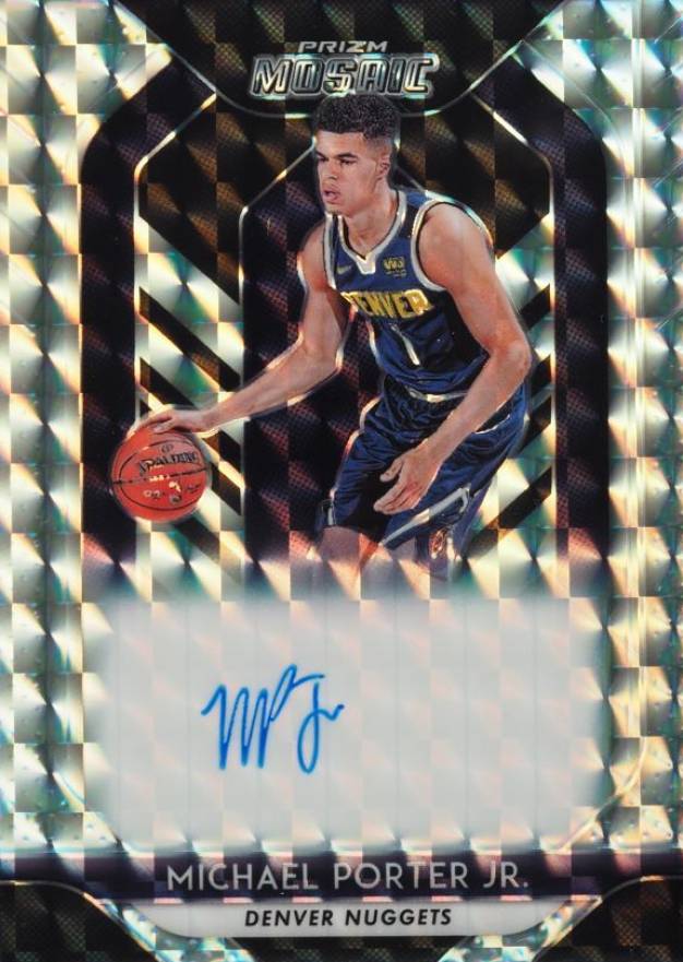 2018 Panini Prizm Mosaic Autographs Michael Porter Jr. #MOMP Basketball Card