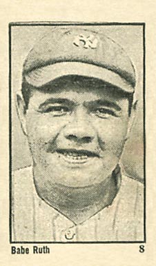 1923 Maple Crispette Babe Ruth #8 Baseball Card