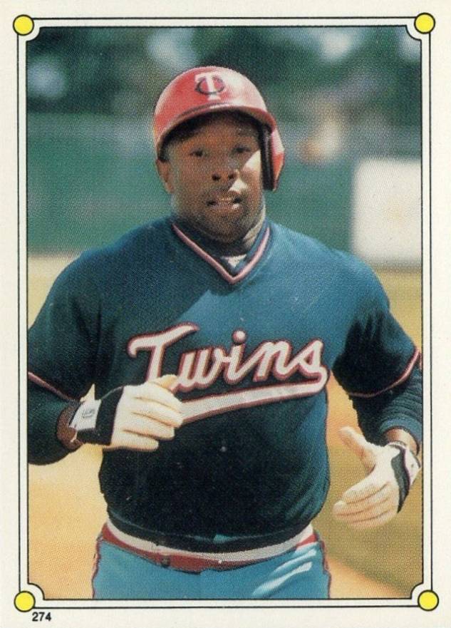 1987 Topps Stickers Kirby Puckett #274 Baseball Card