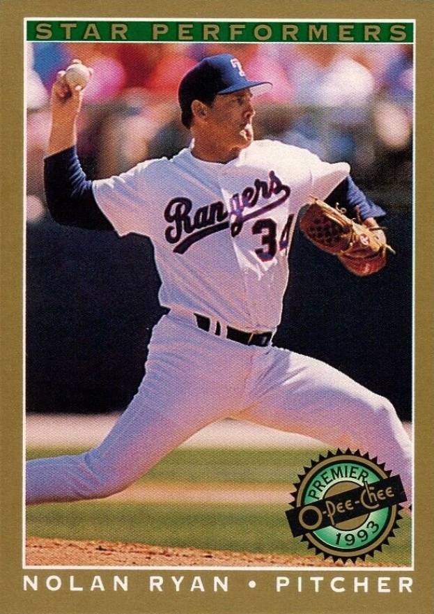 1993 O-Pee-Chee Premier Star Performers Nolan Ryan #20 Baseball Card