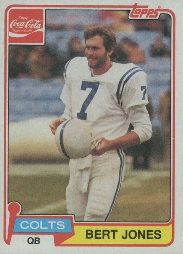 1981 Topps Coke Bert Jones #5 Football Card