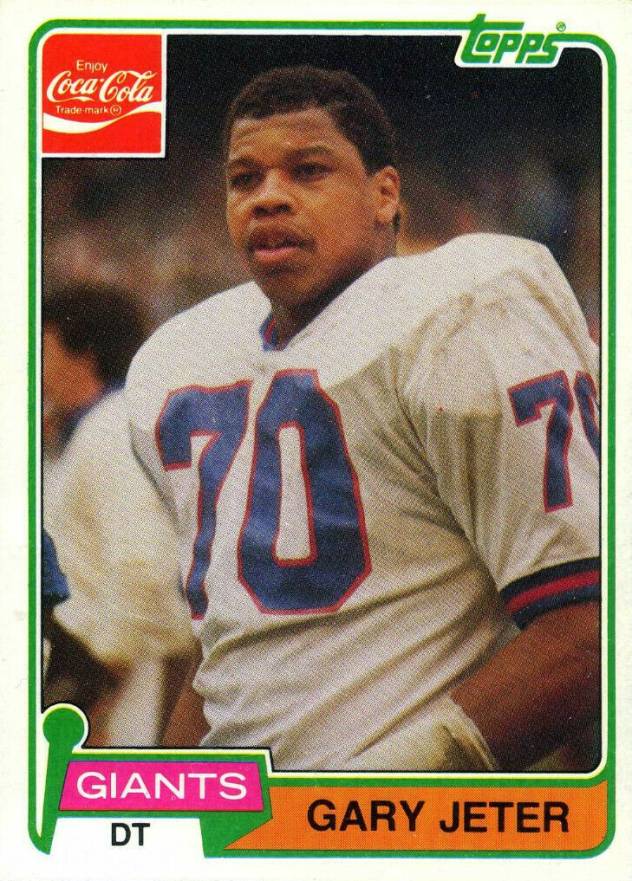 1981 Topps Coke Gary Jeter #6 Football Card