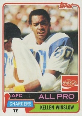 1981 Topps Coke Kellen Winslow #11 Football Card