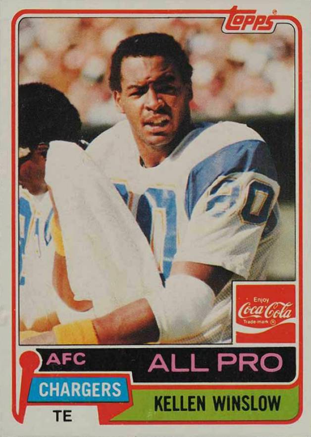 1981 Topps Coke Kellen Winslow #11 Football Card