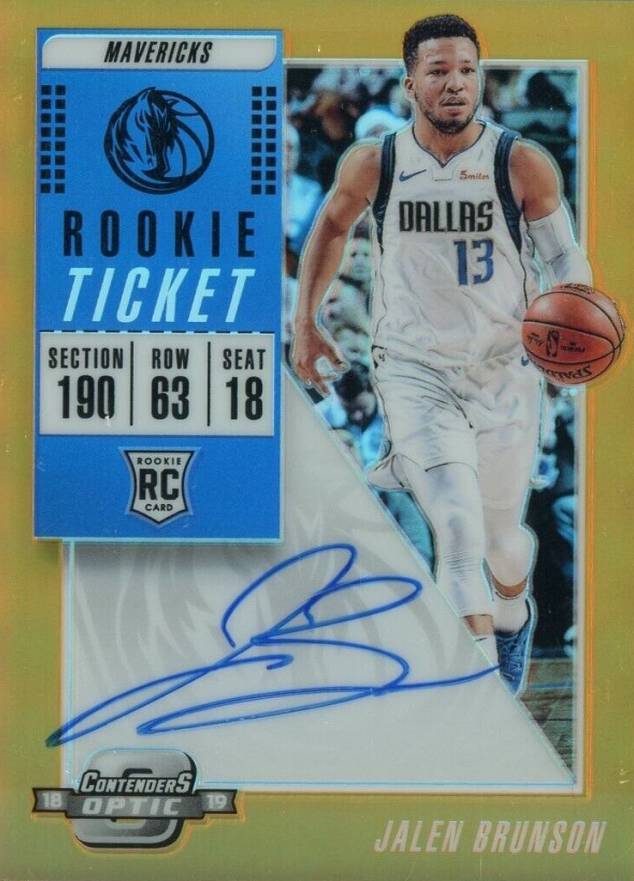 2018 Panini Contenders Optic  Jalen Brunson #105 Basketball Card