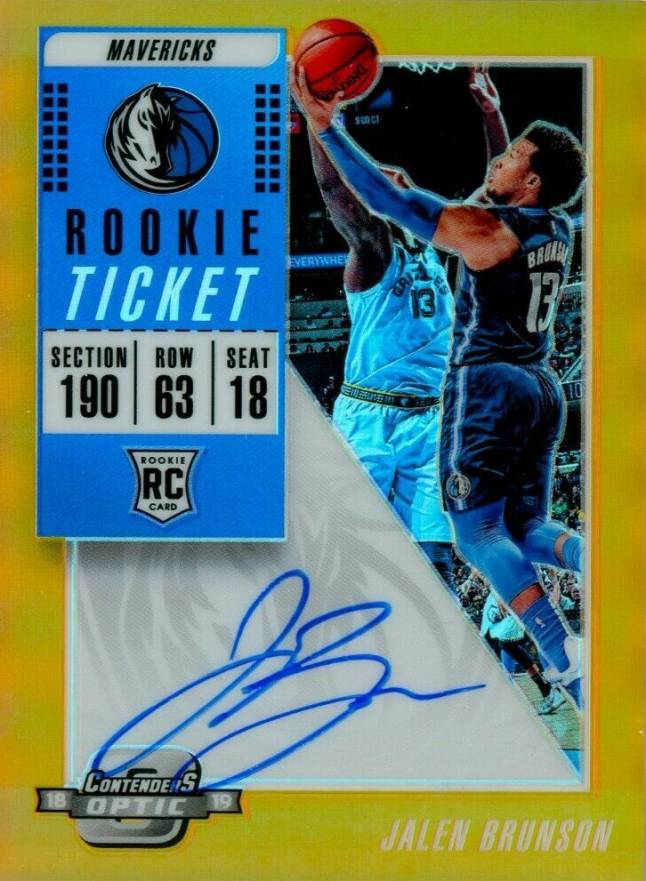 2018 Panini Contenders Optic  Jalen Brunson #105 Basketball Card