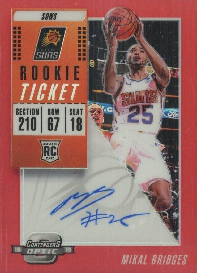 2018 Panini Contenders Optic  Mikal Bridges #130 Basketball Card