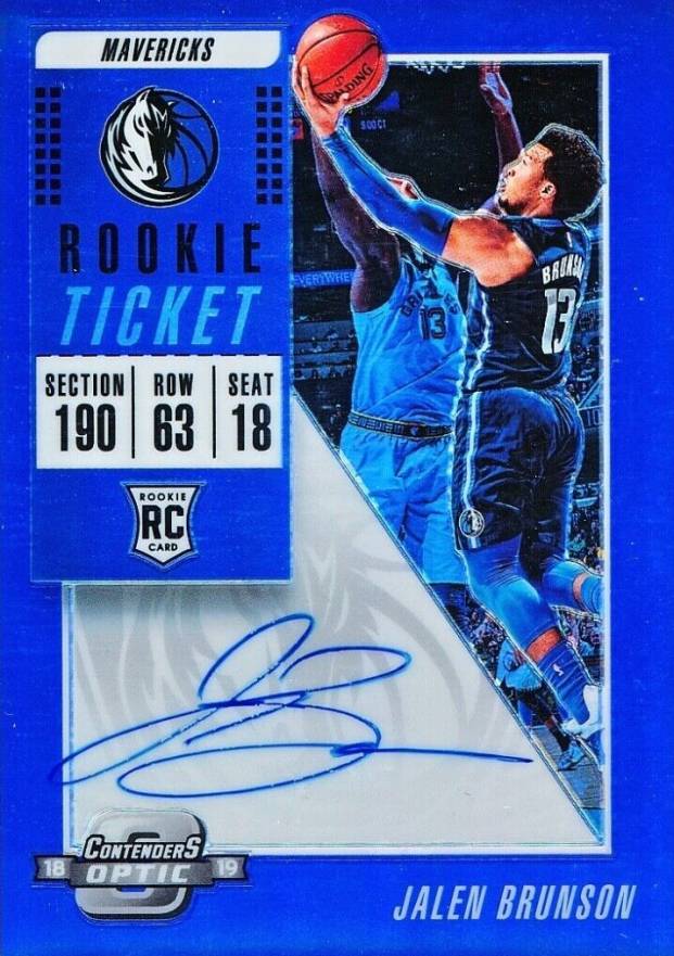 2018 Panini Contenders Optic  Jalen Brunson #105 Basketball Card