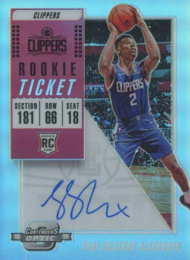 2018 Panini Contenders Optic  Shai Gilgeous-Alexander #114 Basketball Card