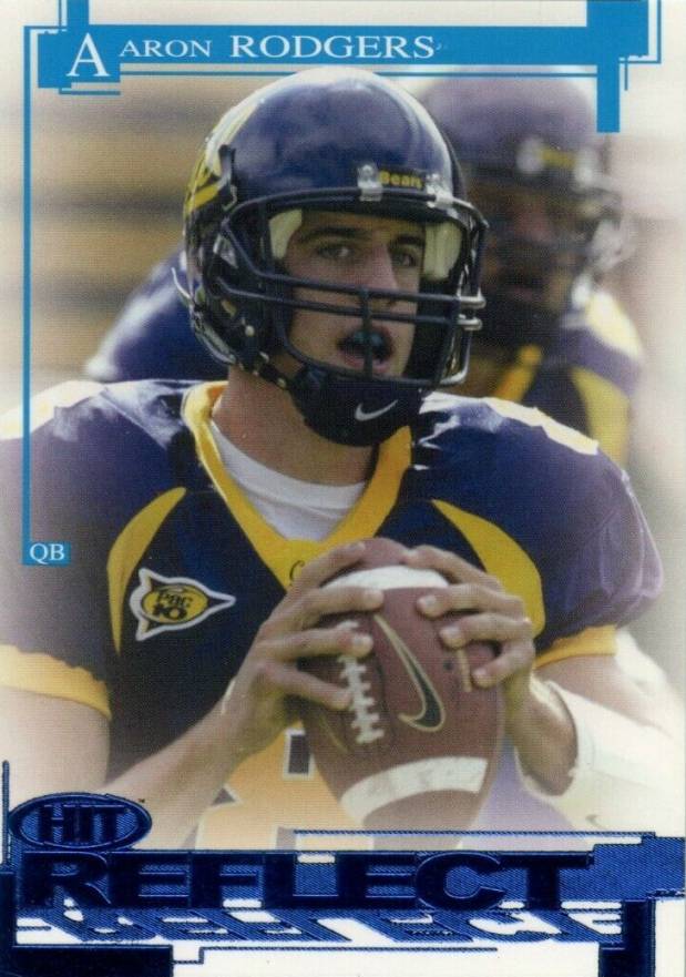 2005 SA-GE Hit Aaron Rodgers #R8 Football Card