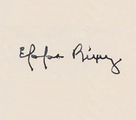 1999 HOF Autograph Index, Postcards, Album, Photo, etc Eppa Rixey # Baseball Card