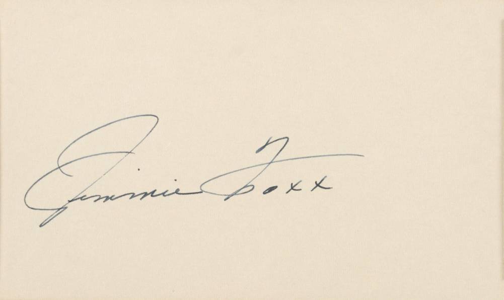 1999 Hall of Fame Autographs Jimmie Foxx # Baseball Card