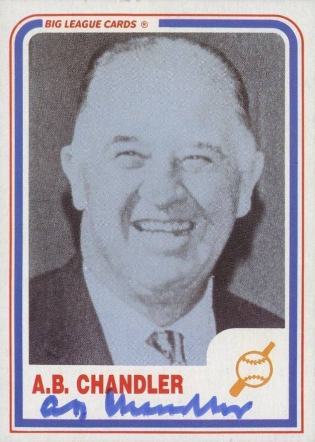 1999 Hall of Fame Autographs Happy Chandler # Baseball Card