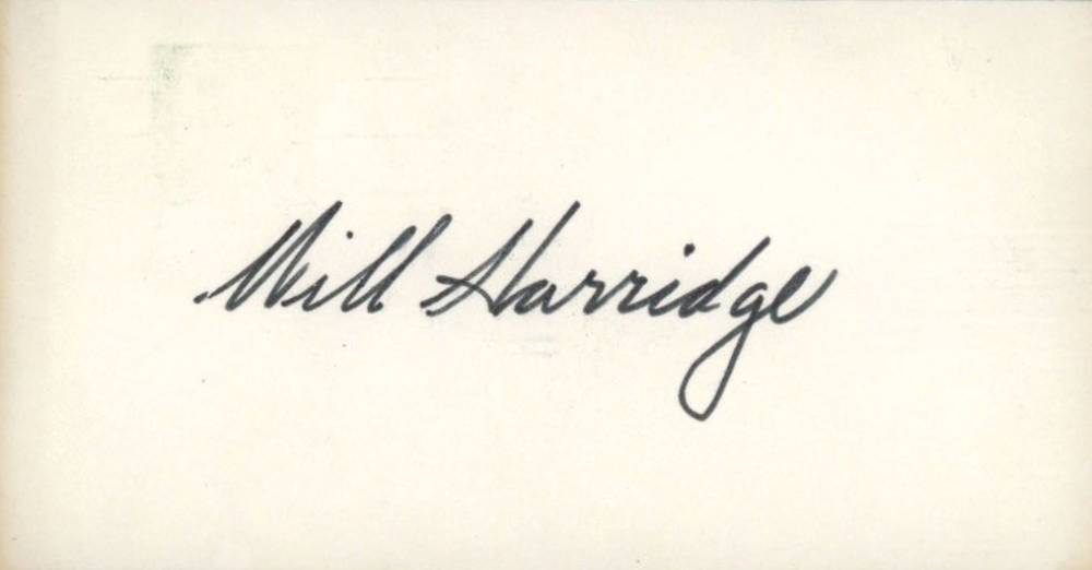 1999 Hall of Fame Autographs William Harridge # Baseball Card