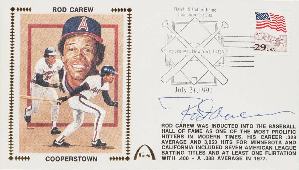 1999 Hall of Fame Autographs Rod Carew # Baseball Card