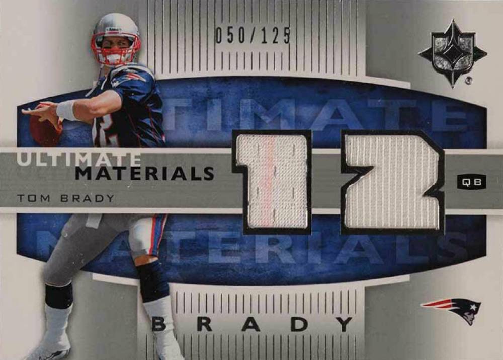 2007 Ultimate Collection Ultimate Materials Tom Brady #UM-TB2 Football Card