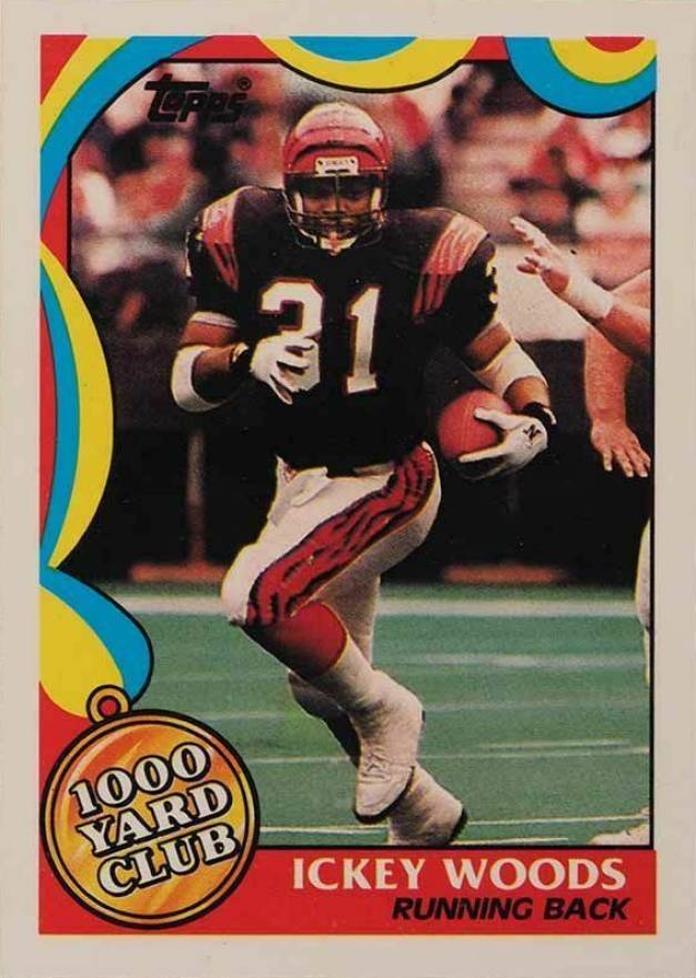 1989 Topps 1000 Yard Club Ickey Woods #19 Football Card